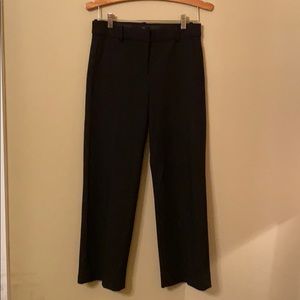 J  Crew Cropped Leg Pant. Size 4 Tall. Black Crepe